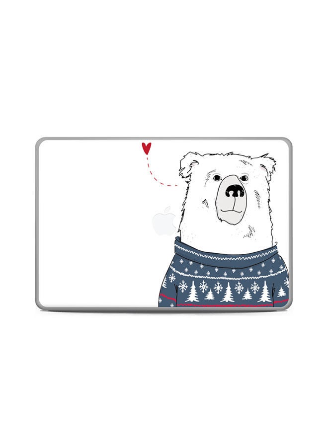Polar Sweater Bear Skin Cover For Macbook Pro 13 2015 Multicolour 