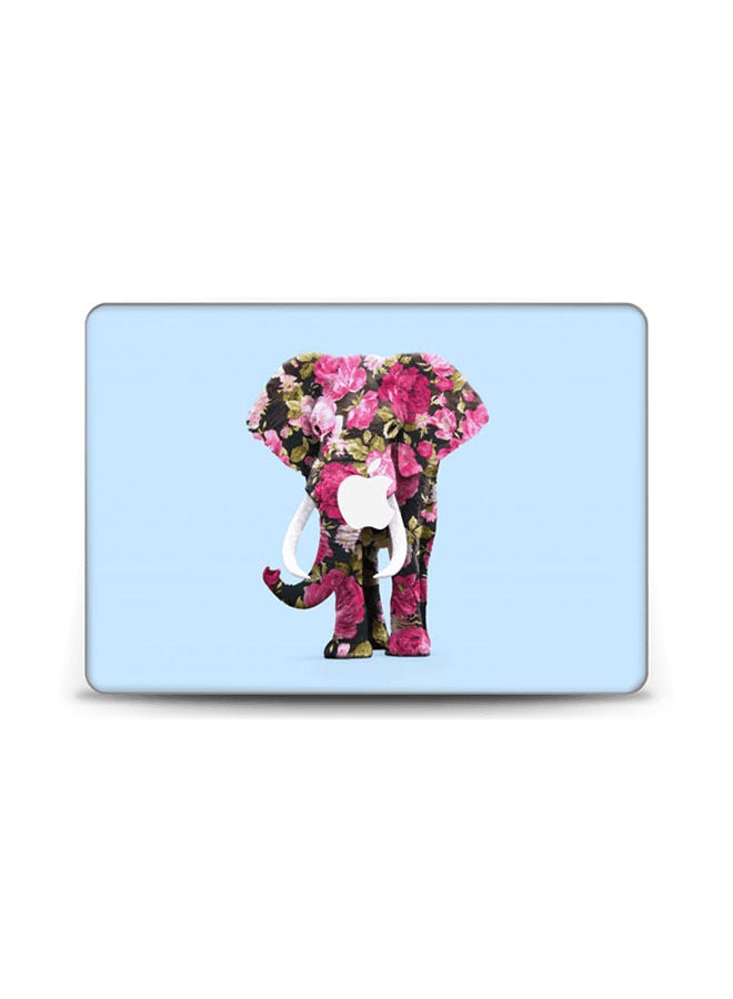 Floral Elephant Skin Cover For Macbook Pro Retina 15 (2015) Multicolour