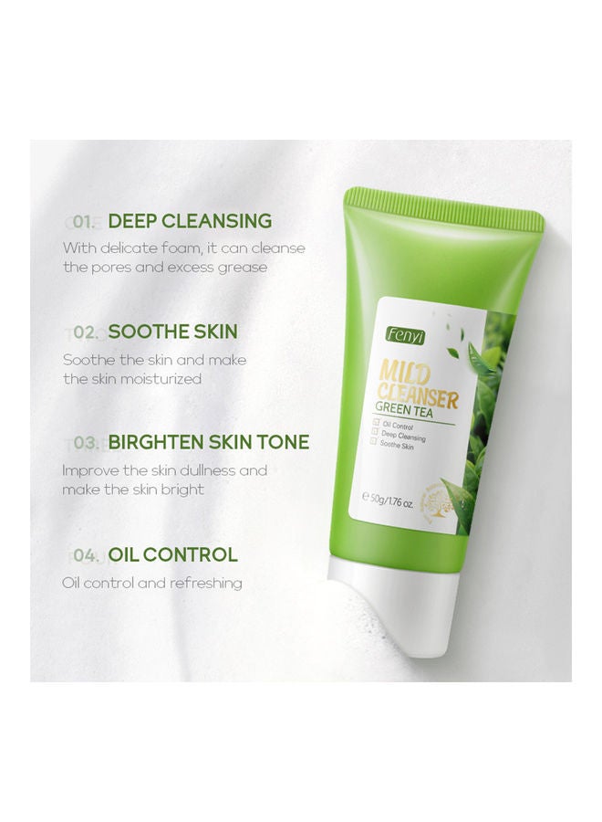 فيني منظف لطيف للبشرة بخلاصة الشاي الأخضر للتحكم في الزيوت الزائدة أخضر 50جرام - Image 5