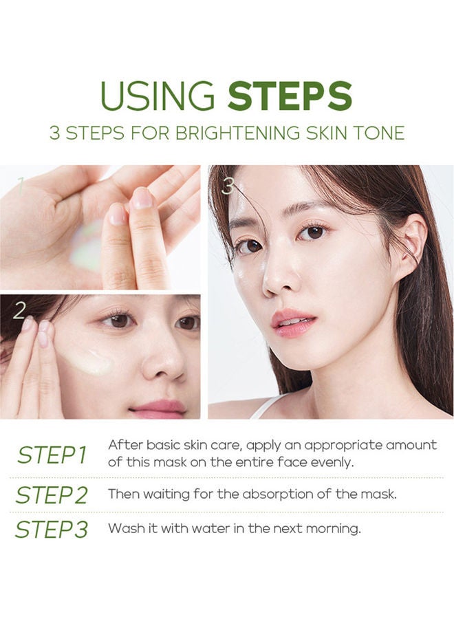 فيني ماسك ليلي للوجه بخلاصة الشاي الأخضر لتفتيح البشرة وعلاجها أخضر 100جرام - Image 4