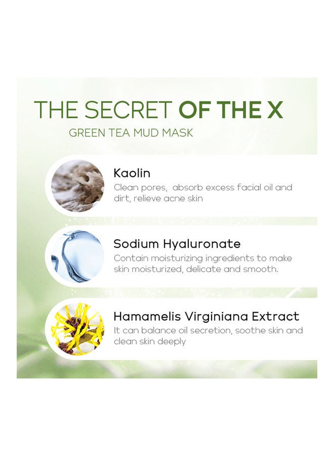 فيني مجموعة ماسكات طمي بخلاصة الشاي للتنظيف اللطيف والتحكم في دهون البشرة من 20 قطعة أخضر 100جرام - Image 3