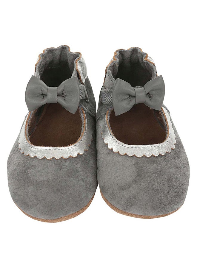 Robeez - Keepingit Classy Maryjane Baby Shoes Grey 12-18 Months - Image 1