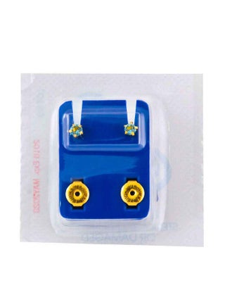Aquamarine Mar Gp Studs