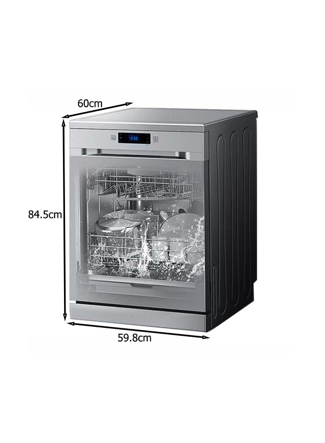 Samsung - 14 Place Setting Dishwasher with Digital Display 1800 W DW60M5070FS Silver - Image 1