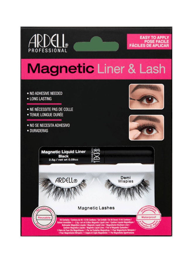 Magnetic Liquid Liner Kit Demi Wispies Black