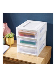 3-Tier Tidy Desk Organizer with Drawers White - v1641291080/N52344645A_2