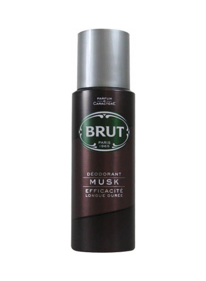 BRUT Musk Déodorant Homme Spray Brown 200ml