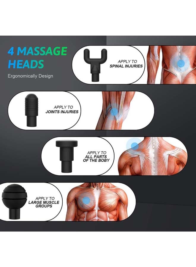 عربست مسدس تدليك الأنسجة العميقة للعضلات، جهاز تدليك لاسلكي - Image 2