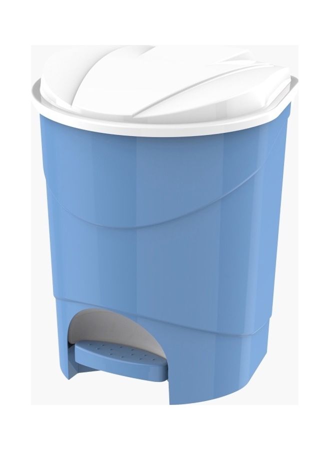 هوم بوكس سلّة نفايات بدواسة من كوزموبلاست- 27x28x34 سم أزرق/ أبيض 34 x 28سم - Image 2