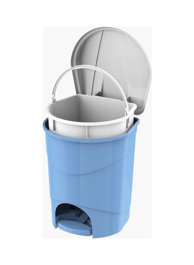 هوم بوكس سلّة نفايات بدواسة من كوزموبلاست- 27x28x34 سم أزرق/ أبيض 34 x 28سم - Image 4