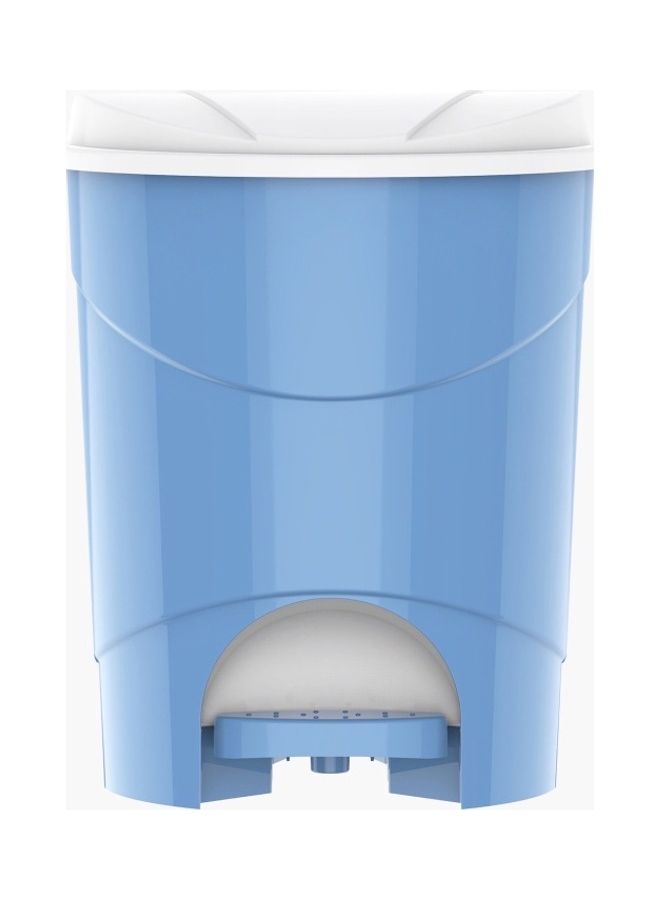 هوم بوكس سلّة نفايات بدواسة من كوزموبلاست- 27x28x34 سم أزرق/ أبيض 34 x 28سم - Image 1