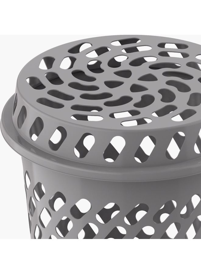 هوم بوكس سلة غسيل بغطاء من كوزموبلاست - 42x61 سم رمادي 61 x 42سم - Image 2