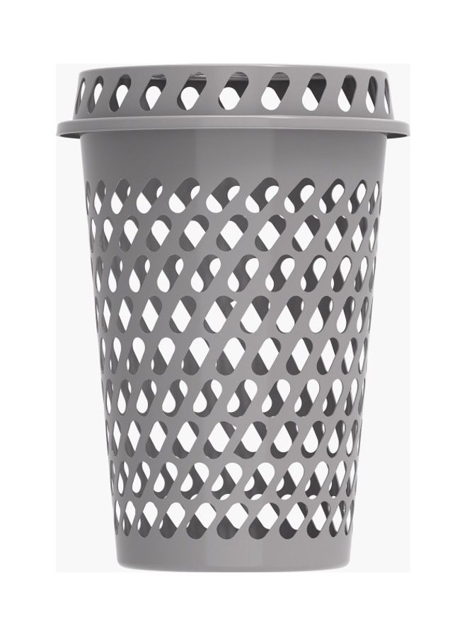 هوم بوكس سلة غسيل بغطاء من كوزموبلاست - 42x61 سم رمادي 61 x 42سم - Image 3