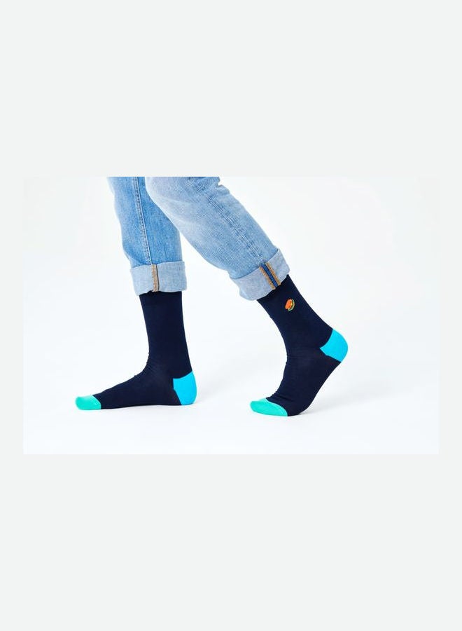 Happy Socks Embroidery Hamburger Socks Multicolour - Image 2