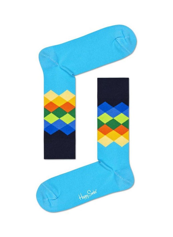 Happy Socks Faded Diamond Socks Multicolour - Image 1