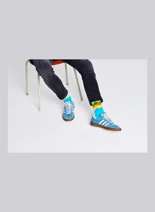 Happy Socks Faded Diamond Socks Multicolour - Image 3