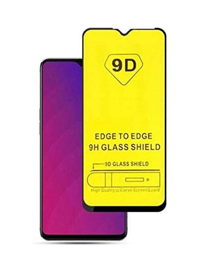 9H 9D Screen Protector Glass Edge To Edge Full Glue For Oppo A7 Clear-Black