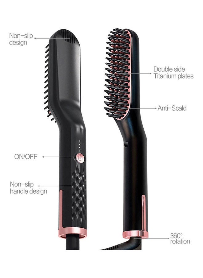 Arabest Multifunctional Hot Heating Beard and Hair Straightening Comb Black 26.2 x 5.2 x 8.2cm - Image 2