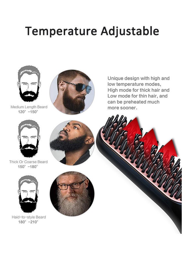 Arabest Multifunctional Hot Heating Beard and Hair Straightening Comb Black 26.2 x 5.2 x 8.2cm - Image 5