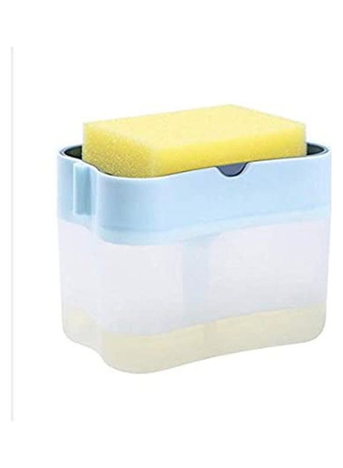 Soap Dispenser With Loofah Holder Clear