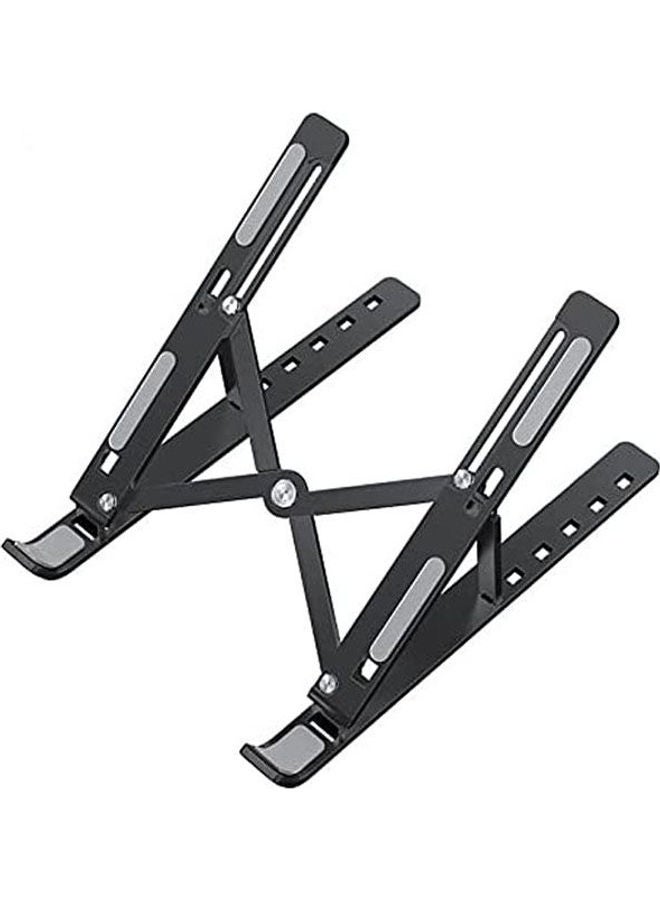 Multi-Angle Laptop Stand 7 Levels Adjustable Black - Image 1