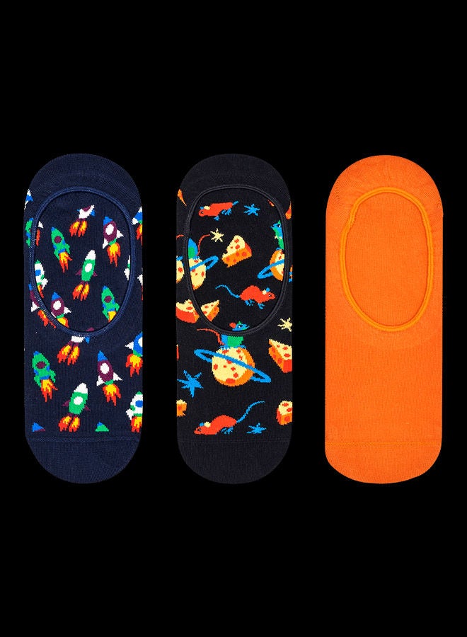 Happy Socks 3-Pack Rocket Liner Socks Multicolour