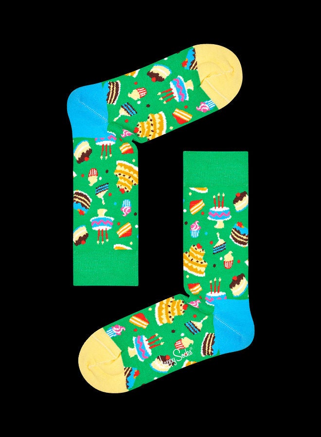 Happy Socks 3-Pack Happy Birthday Socks Gift Set Multicolour - Image 3