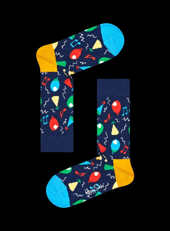 Happy Socks 3-Pack Happy Birthday Socks Gift Set Multicolour - Image 4