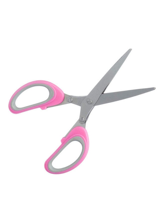 أم تي Stainless Steel 5 Blade Kitchen Scissors With Plastic Handle Pink - Image 1
