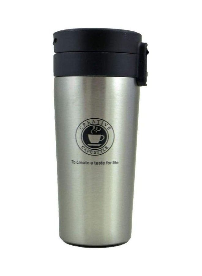Mug Travel Silver 380ml - Image 1
