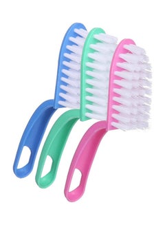 Plastic Fish Cleaning Brush Set 3 Pieces Multicolor
