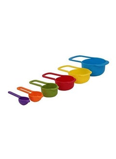 Plastic Measuring Cups And Spoons 6 Pcs Set Multicolor - v1641300152/N52350172A_1