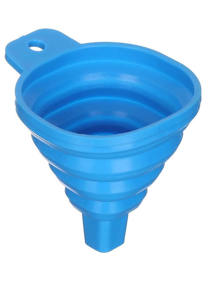 qingfeng Foldable Silicone Funnel Blue  - Image 2