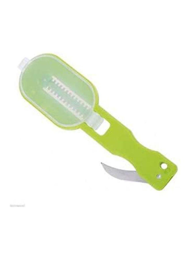 ماركة غير محددة Solution Fish Scale Remover With Cutting Knife Green 