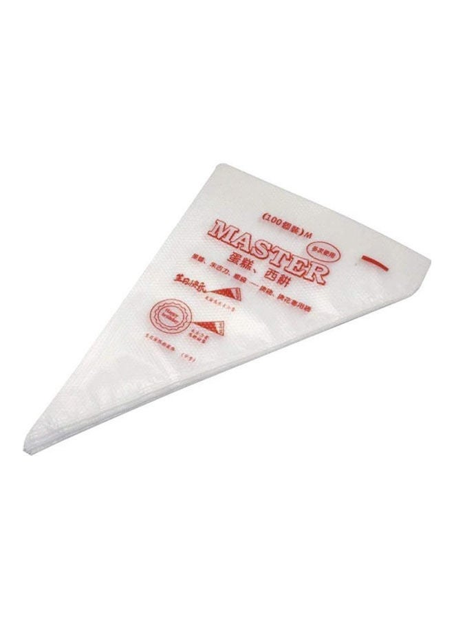 مورلايف Disposable Plastic Cake Cookies Cupcakes Baking Icing Decorating Piping Bag White  - Image 1