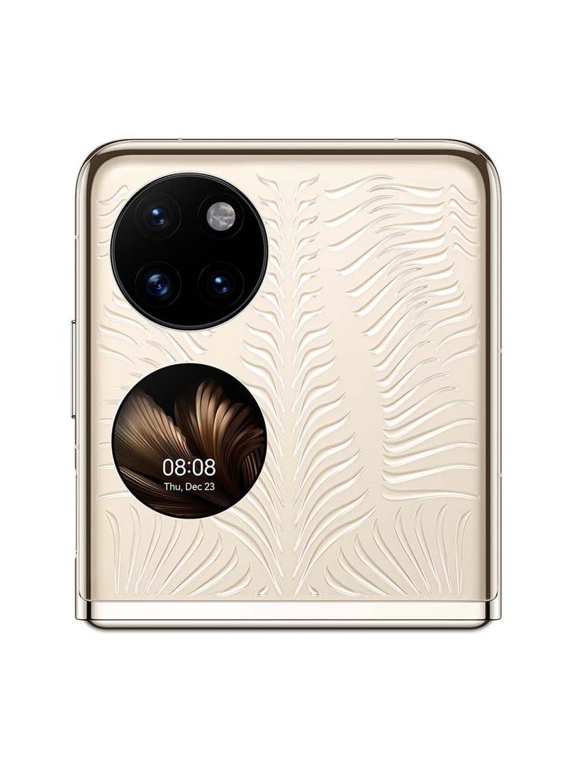 HUAWEI - P50 Pocket Dual SIM Premium Gold 12GB RAM 512GB - Middle East Version - Image 1
