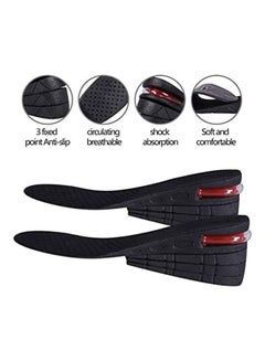 AIWANTO Increase Insoles Variable Height 4 Layer Black  - Image 3