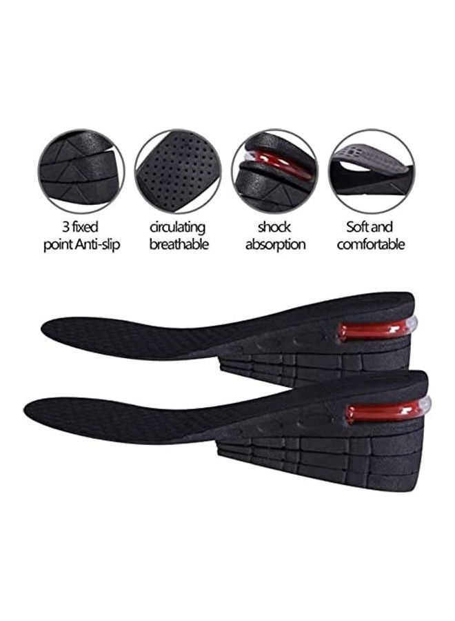 AIWANTO - Increase Insoles Variable Height 4 Layer Black - Image 1