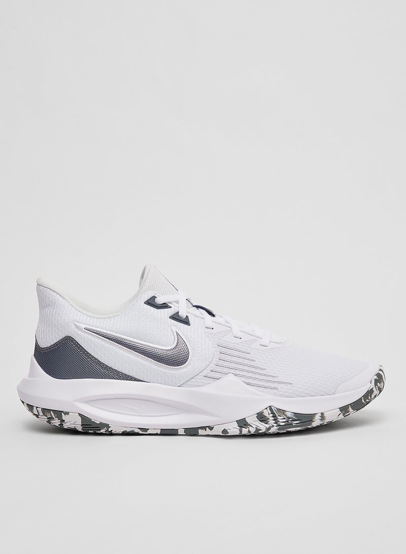 Nike Precision V Basketball Shoes White - Image 1