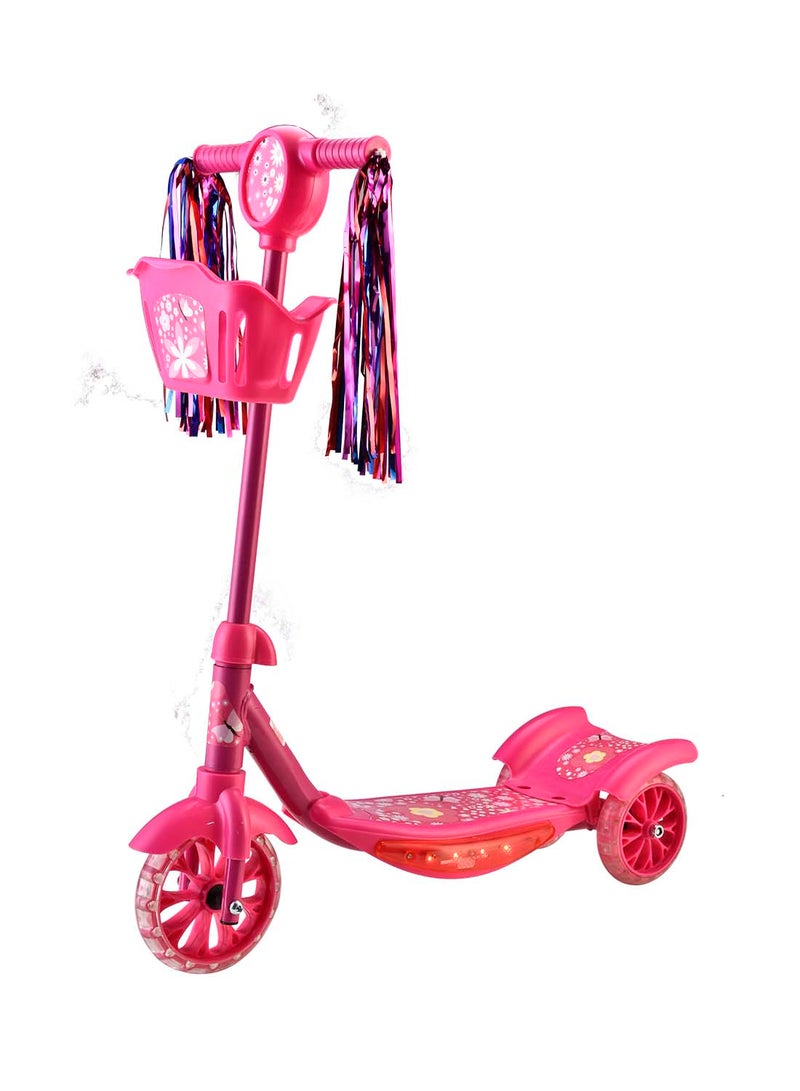 Cool Rider 3 Wheel Musical Scooter Pink - Image 1