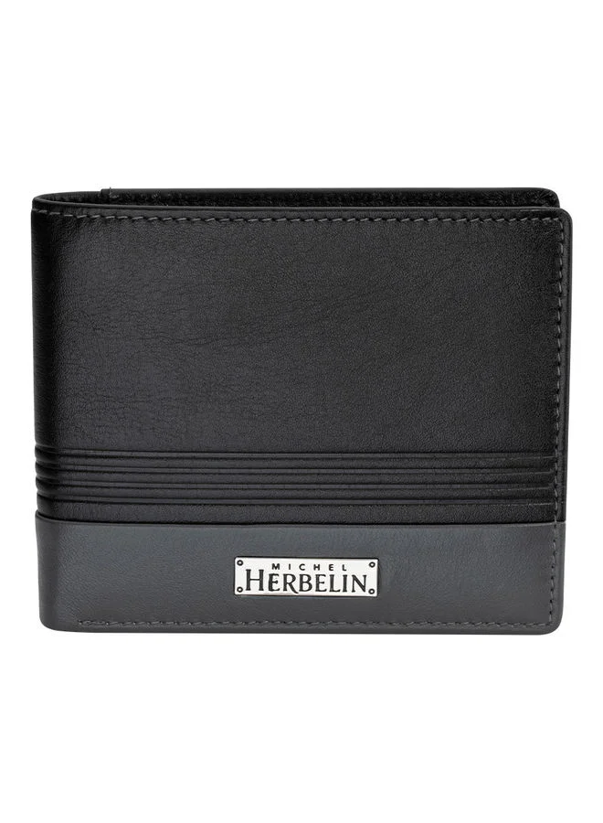 MICHEL HERBELIN Slim Wallet Navy Blue Navy Blue
