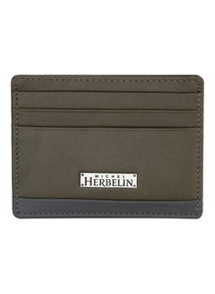 MICHEL HERBELIN Credit Card Case Olive Green  - Image 1