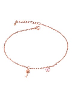 Alissa Key Heart Anklet