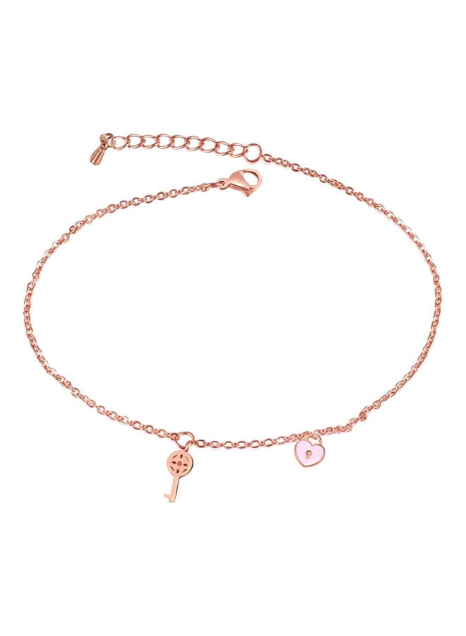 AIWANTO - Alissa Key Heart Anklet - Image 1
