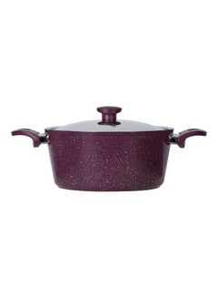 Top Chef Granite 9Pieces Set Burgundy 9 pieces set (pot18/20/24/28/Grill28)cm  - Image 4