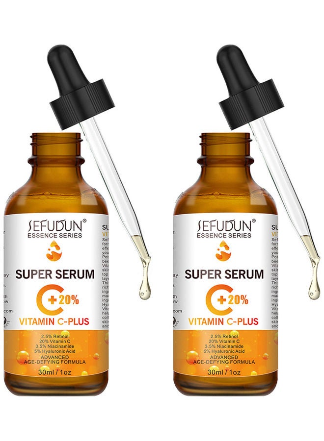 Sefudun 2-Piece Vitamin C-Plus Age-Defying Facial Serum Clear 60ml - Image 1