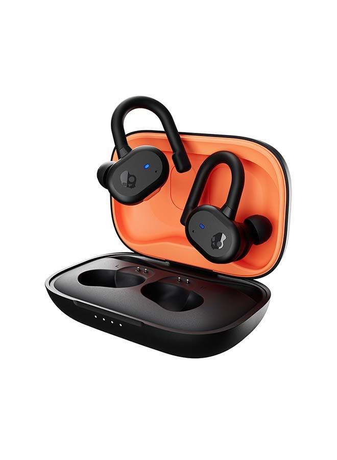 سكل كاندي سماعة أذن داخلية إيربادز رياضية بتقنية لاسلكية حقيقية بوش أكتيف مع إمكانية التحكم الصوتي دون استخدام اليدين أسود ترو/ برتقالي - Image 1