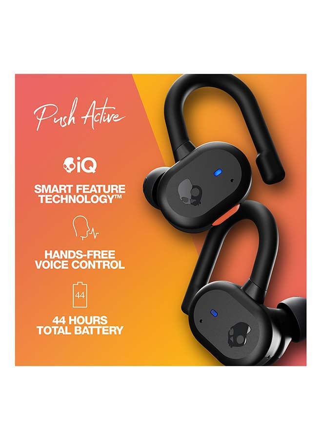 سكل كاندي سماعة أذن داخلية إيربادز رياضية بتقنية لاسلكية حقيقية بوش أكتيف مع إمكانية التحكم الصوتي دون استخدام اليدين أسود ترو/ برتقالي - Image 2