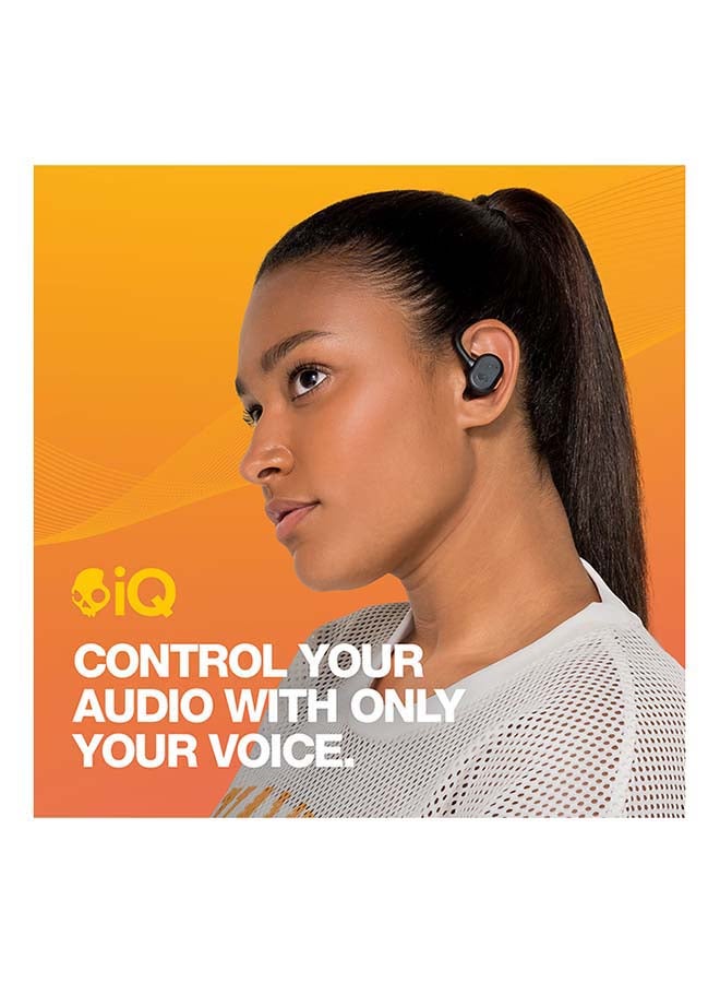 سكل كاندي سماعة أذن داخلية إيربادز رياضية بتقنية لاسلكية حقيقية بوش أكتيف مع إمكانية التحكم الصوتي دون استخدام اليدين أسود ترو/ برتقالي - Image 3