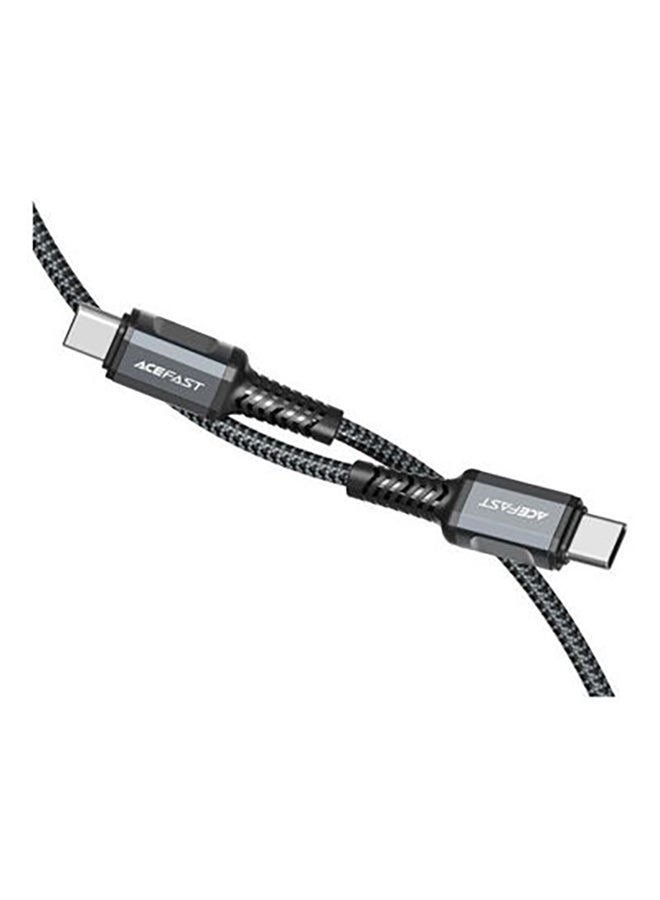 ACEFAST C1-03 USB-C Aluminum Alloy Charging Data Cable Grey - Image 1